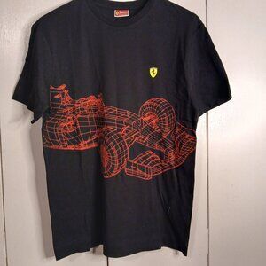 Scuderia Ferrari Black/Red XL Graphic Shirt F1 (0669N3)